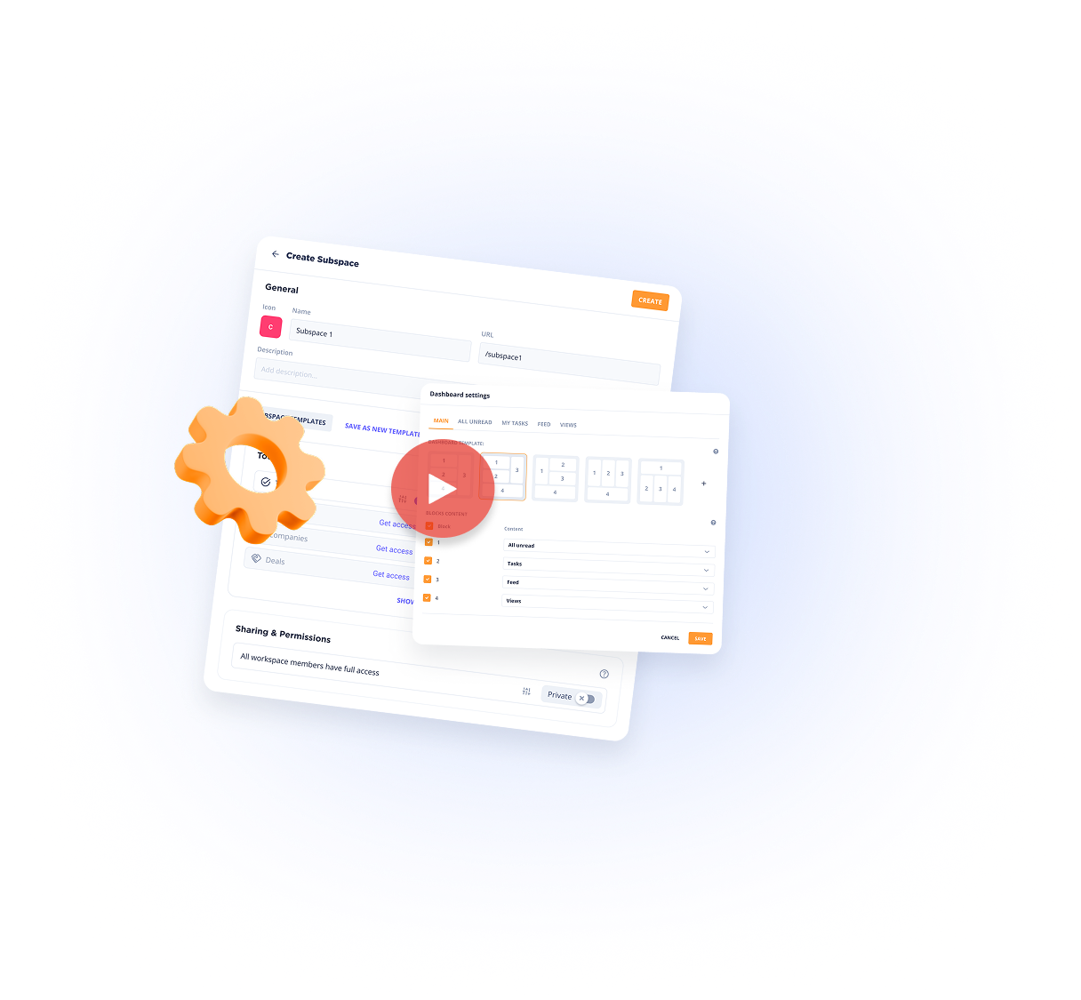 Digital workspace dashboard