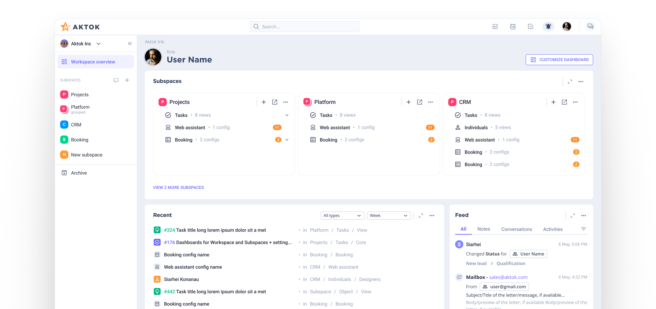 Digital Workspace Dashboard